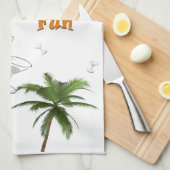 Beach Fun Kitchen Handtuch (Viertel Falte)