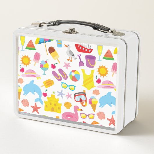 Beach Fun! Metall Brotdose (Vorderseite)