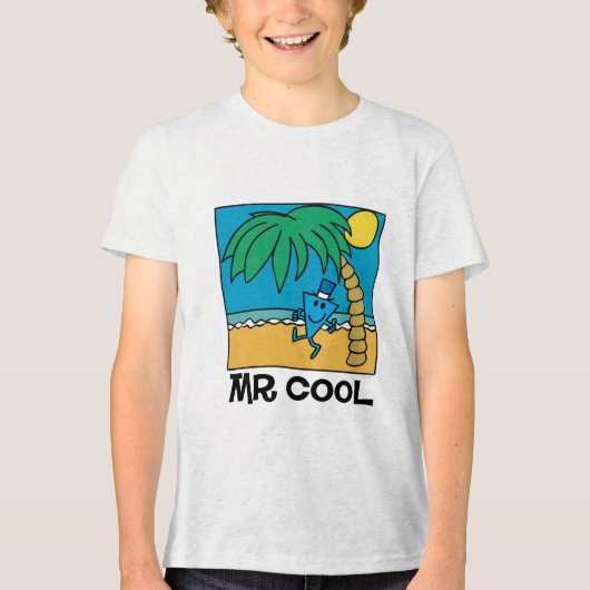 Beach Fun mit Mr. Cool Tri-Blend Shirt (Vorderseite)