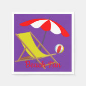 Beach Fun Paper Napkins Serviette (Vorderseite)