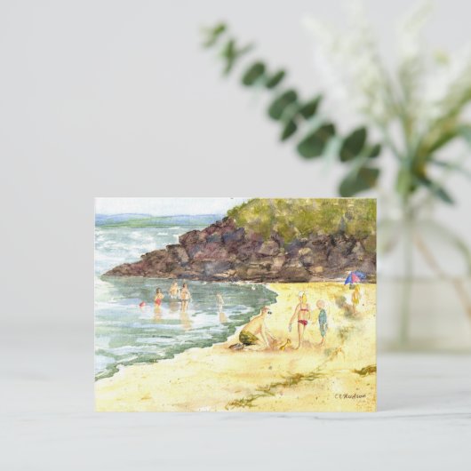 'Beach Fun' Postkarte (Stehend Vorderseite)