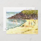 'Beach Fun' Postkarte (Vorne/Hinten)