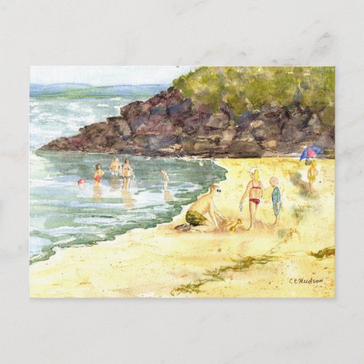 'Beach Fun' Postkarte (Vorderseite)