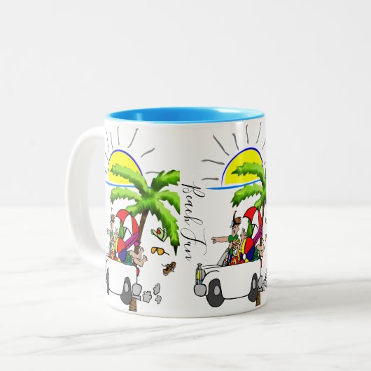 Beach Fun Tasse (Vorderseite Links)