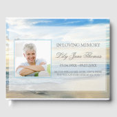 Beach Funeral Guest Book | In Love Memory Gästebuch (Vorderseite)