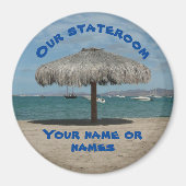 Beach Funny Cruise Ship Stateroom Door Marker Magnet (Vorne)