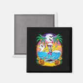 Beach Funny Halloween Vibes Summerween Skeleton Gh Magnet (Vorderseite/Rückseite)