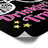 Beach Funny Summer Gettin Unrullin Drinkin Truly G Poster (Ecke)