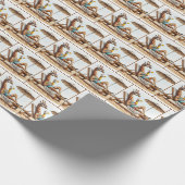 Beach Giraffe trinken einen Cocktail Geschenkpapier (Ecke)