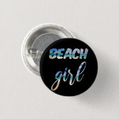 Beach Girl Button (Vorne & Hinten)