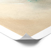 Beach Girl Button Up Poster (Ecke)