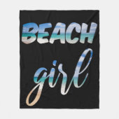 Beach Girl Fleecedecke (Vorderseite)