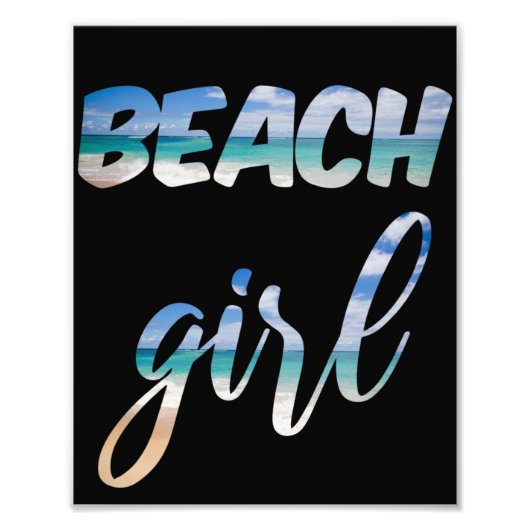 Beach Girl Fotodruck (Vorne)