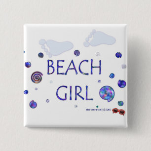 Beach Girl - Fußabdrücke - Button/Button Button