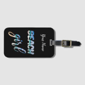 Beach Girl Gepäckanhänger (Vorderseite (Horizontal))