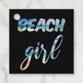Beach Girl Geschenkanhänger (Vorderseite)