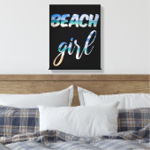 Beach Girl Leinwanddruck (Insitu (Schlafzimmer))