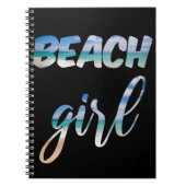 Beach Girl Notizblock (Vorderseite)