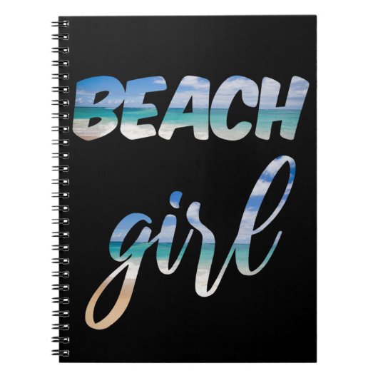 Beach Girl Notizblock (Vorderseite)