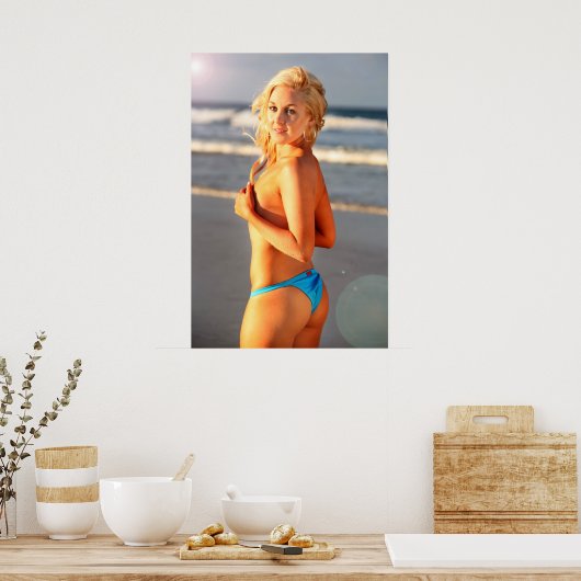 Beach Girl Poster (Küche)