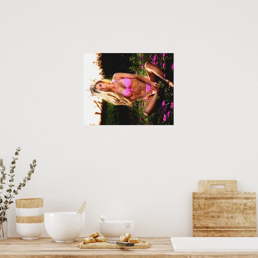 Beach Girl Poster (Küche)