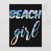 Beach Girl Postkarte (Vorderseite)