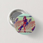 Beach Girl Thunder_Cove Button (Vorne & Hinten)