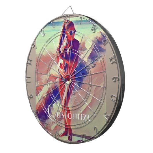 Beach Girl Thunder_Cove Dartscheibe (Vorderseite rechts)