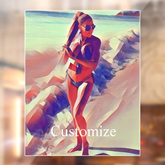 Beach Girl Thunder_Cove Fensteraufkleber (Blatt 2)