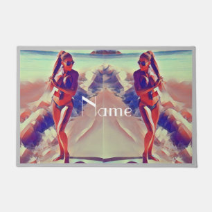 Beach Girl Thunder_Cove Fußmatte