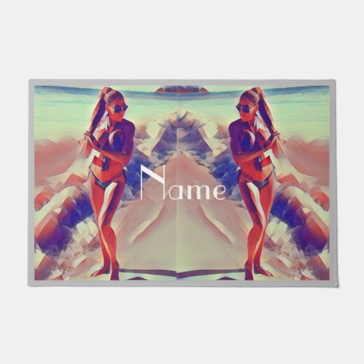 Beach Girl Thunder_Cove Fußmatte (Vorderseite)