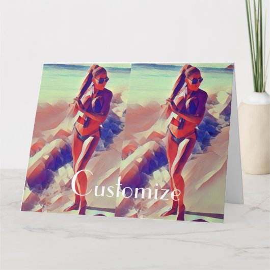 Beach Girl Thunder_Cove Karte (Vorderseite)