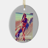 Beach Girl Thunder_Cove Keramik Ornament (Rechts)