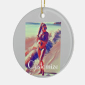 Beach Girl Thunder_Cove Keramik Ornament (Links)