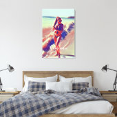 Beach Girl Thunder_Cove Leinwanddruck (Insitu (Schlafzimmer))