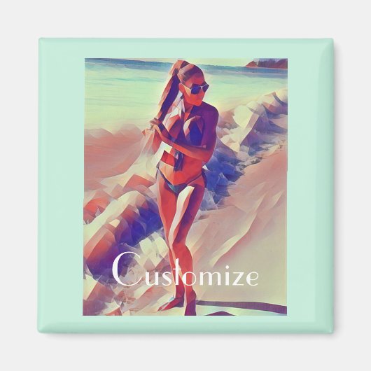 Beach Girl Thunder_Cove Magnet (Vorne)