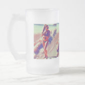 Beach Girl Thunder_Cove Mattglas Bierglas (Links)