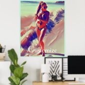 Beach Girl Thunder_Cove Poster (Heimbüro)