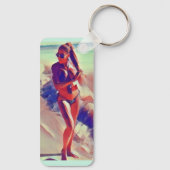 Beach Girl Thunder_Cove Schlüsselanhänger (Rückseite)