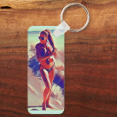 Beach Girl Thunder_Cove Schlüsselanhänger (Rückseite)