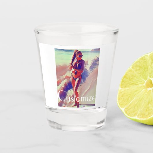 Beach Girl Thunder_Cove Schnapsglas (Vorderseite)