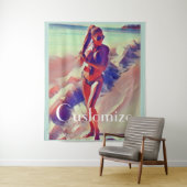 Beach Girl Thunder_Cove Wandteppich (Beispiel)