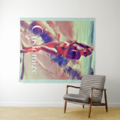 Beach Girl Thunder_Cove Wandteppich (Beispiel (Horizontal))