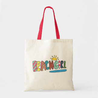 Beach Girl Tote Bag Tragetasche