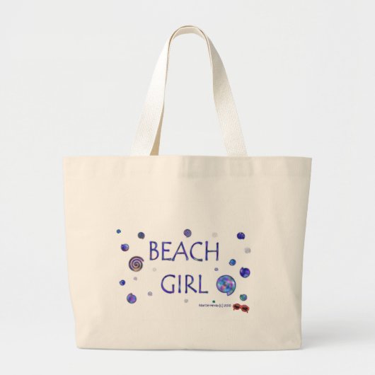 Beach Girl - Wirbel - Tote Tasche (Vorne)