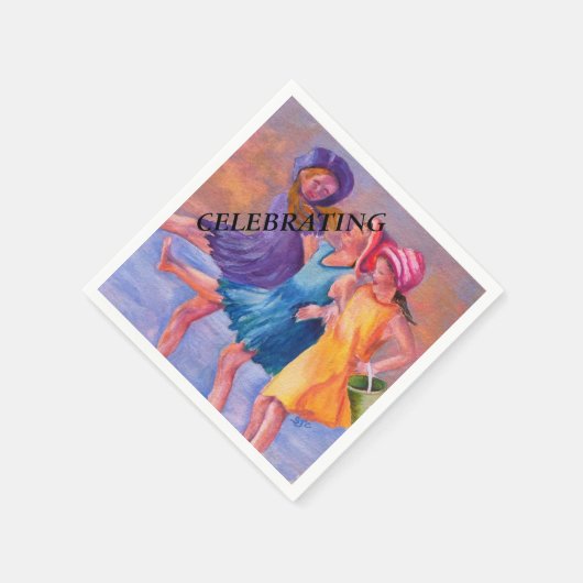 BEACH GIRLFRIENDS PAPIERNAPKINS SERVIETTE (Ecke)