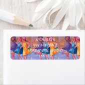 BEACH GIRLFRIENDS RÜCKSENDEADRESSEN-AUFKLEBER (Insitu)