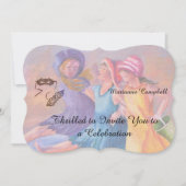 BEACH GIRLFRIENS KUNSTBAR EINLADUNG (Vorderseite)