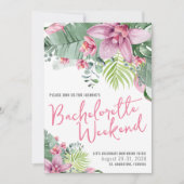 Beach Girls Weekend Junggeselinnen-Abschied Einladung (Vorderseite)