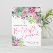 Beach Girls Weekend Junggeselinnen-Abschied Einladung (Stehend Vorderseite)